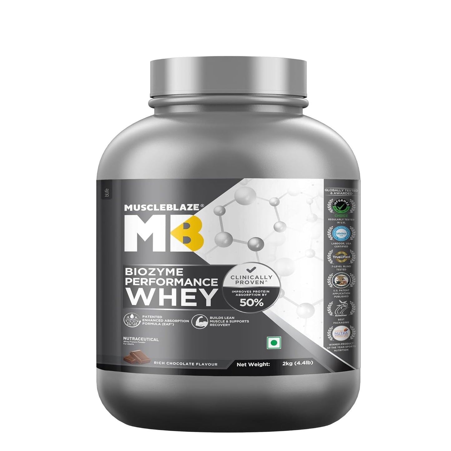 MuscleBlaze Biozyme Performance Whey Protein