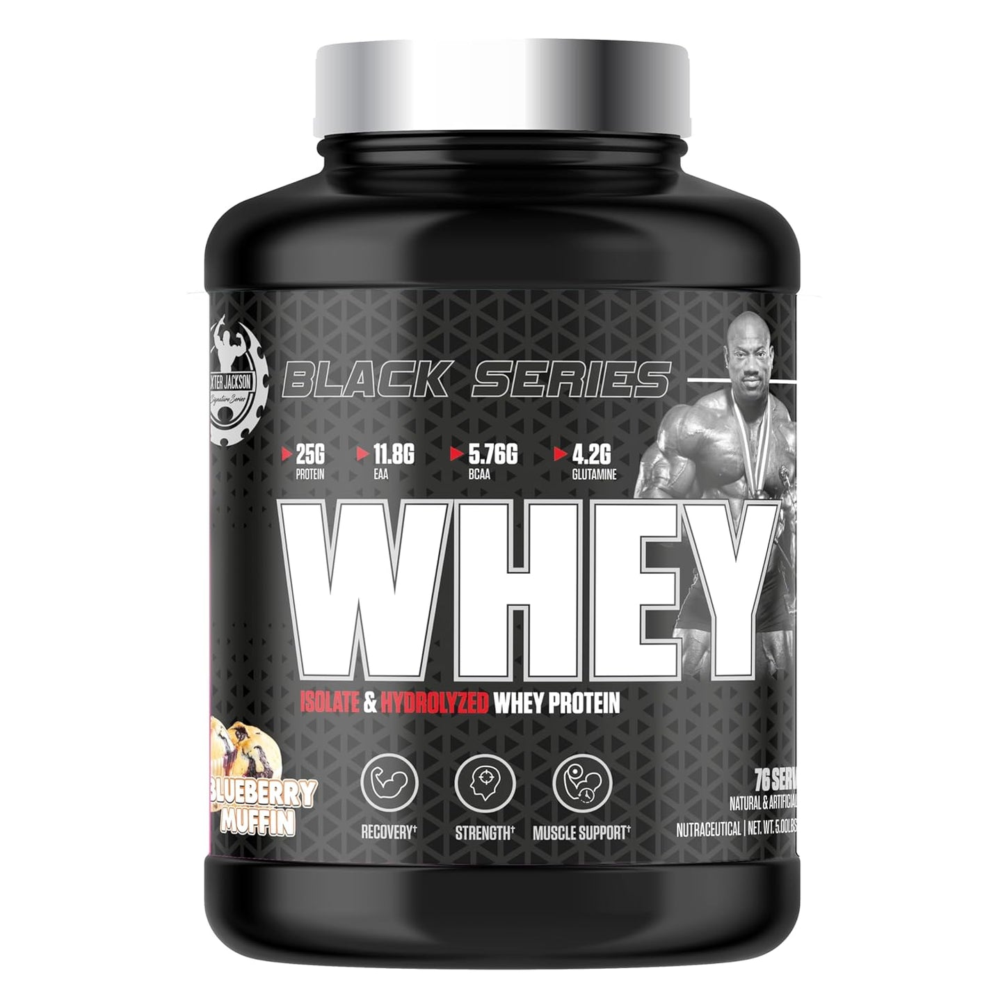 Dexter Jackson Black Series Whey Protein 2.27kg 5lbs 76 Servings