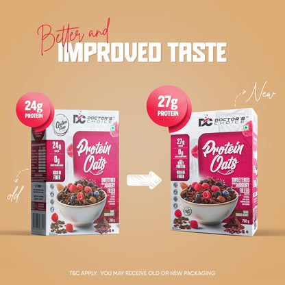 DOCTORS CHOICE (DC) High Protein Oats 750g Dark Choco Berry