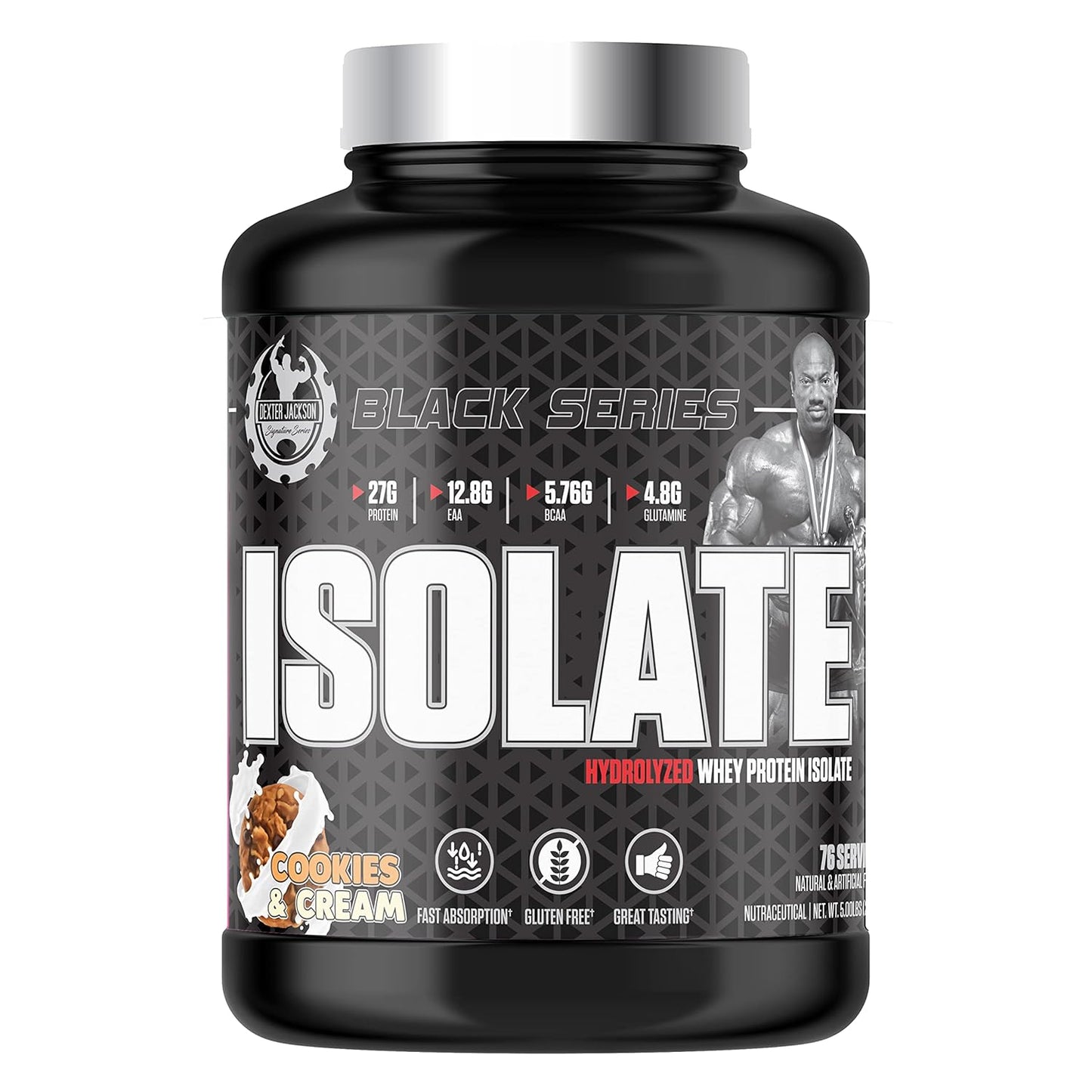 Dexter Jackson Black Series Hydrolyzed Whey Protein Isolate 2.27kg 5lbs 76 Servings