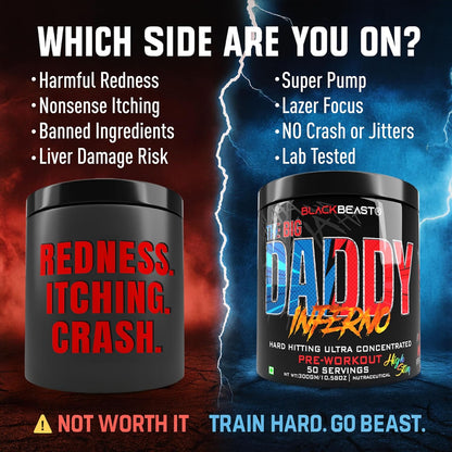 Black Beast The Big Daddy Inferno Pre workout 50 Servings 300gm
