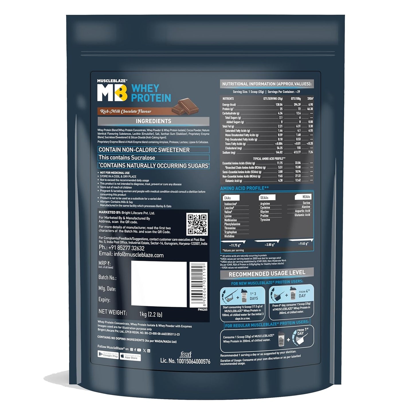 MuscleBlaze 100% Whey Protein | Ultra Premium Blend
