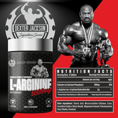 Dexter Jackson Black Series L-Arginine - 5000Mg 120 Tablets