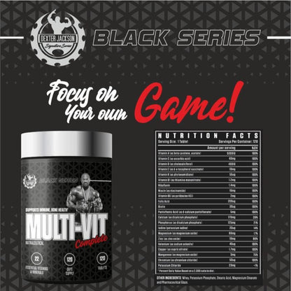 Dexter Jackson Black Series Multi-Vit Complete | 120 Tablets