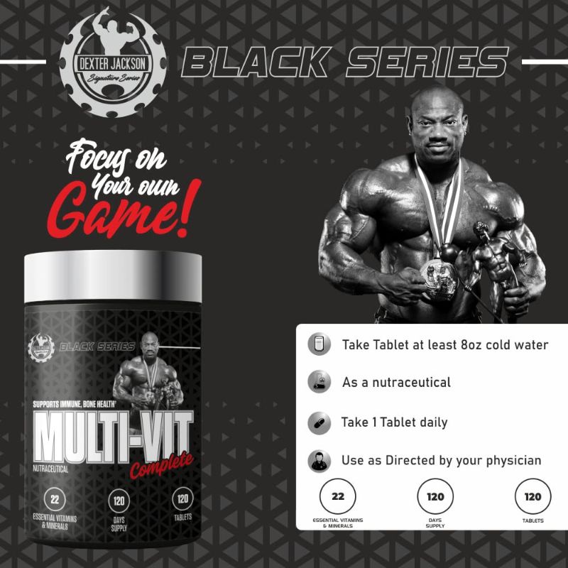 Dexter Jackson Black Series Multi-Vit Complete | 120 Tablets