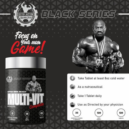 Dexter Jackson Black Series Multi-Vit Complete | 120 Tablets