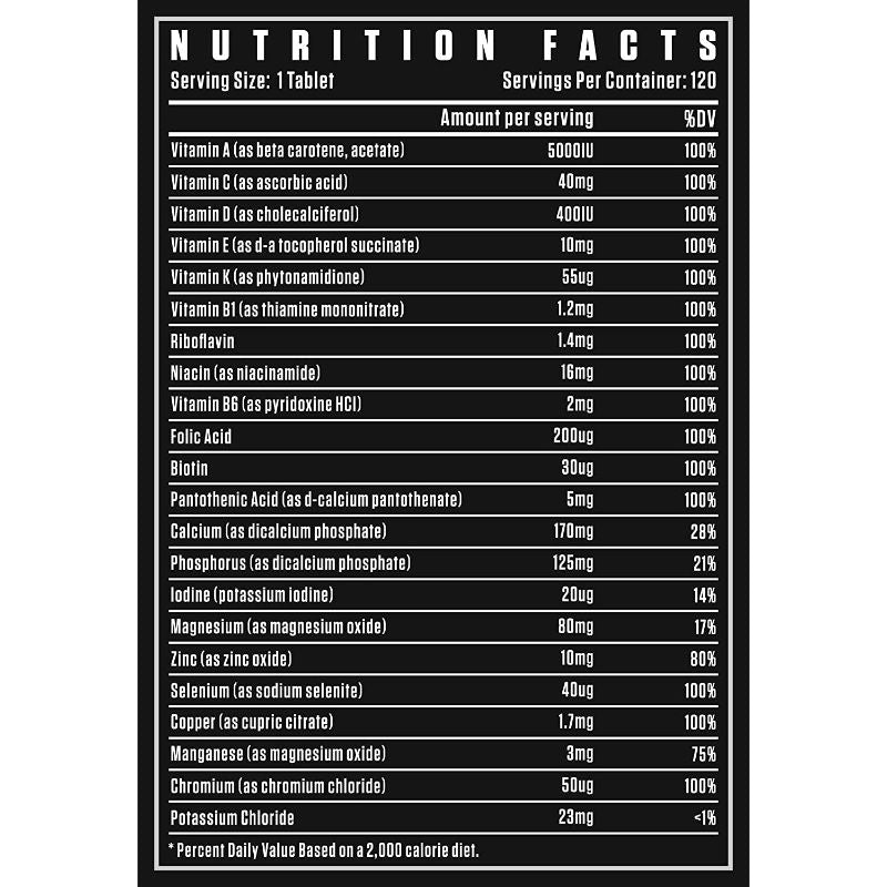 Dexter Jackson Black Series Multi-Vit Complete | 120 Tablets