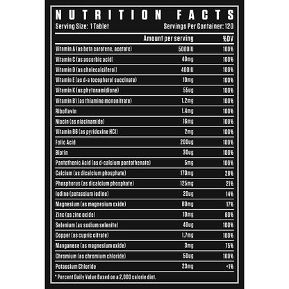 Dexter Jackson Black Series Multi-Vit Complete | 120 Tablets