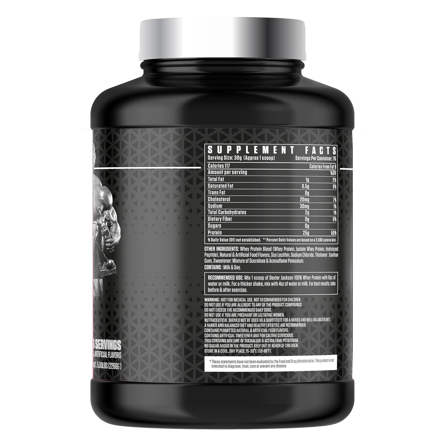Dexter Jackson Black Series Whey Protein 2.27kg 5lbs 76 Servings
