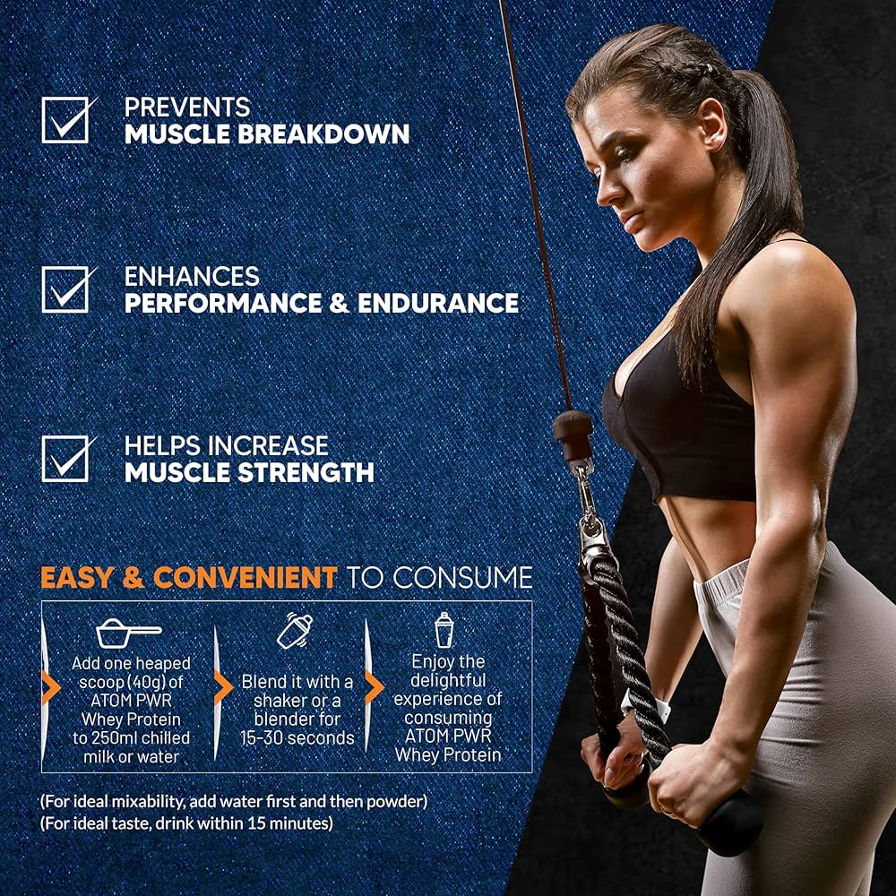 AS-IT-IS Nutrition ATOM PWR Whey Protein 24g Protein