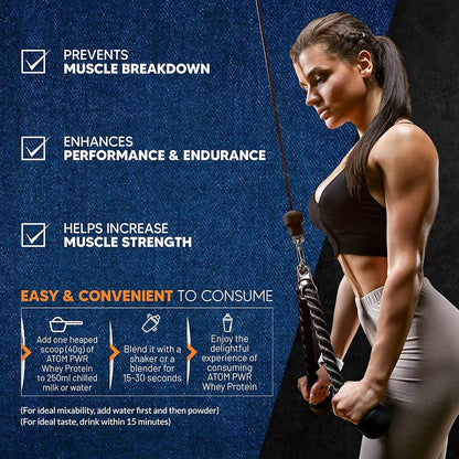 AS-IT-IS Nutrition ATOM PWR Whey Protein 24g Protein