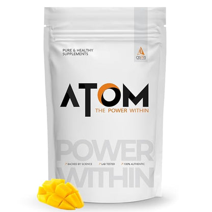 AS-IT-IS Nutrition ATOM Whey Protein 27g protein Isolate & Concentrate